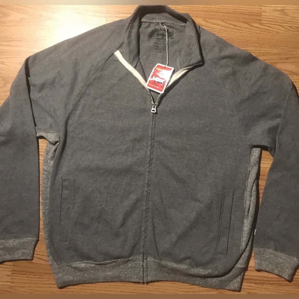 DubbleWorks MFG/Warehouse Japan Track Jacket Full Zip Sweatshirt Mens M NWT